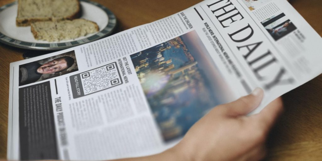 QR codes on print media: how do newspapers use QR codes today?